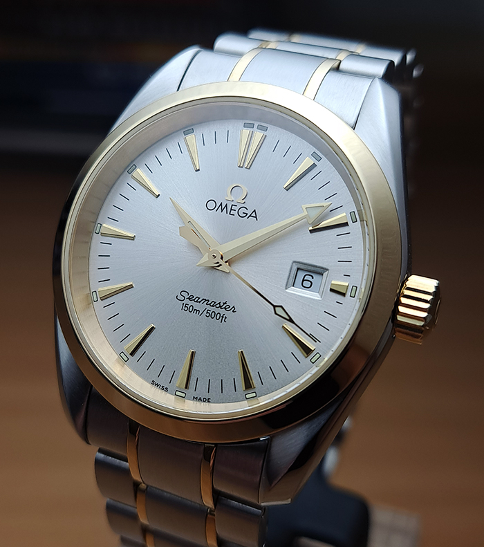 Omega Seamaster YG/SS Aqua Terra Quartz Wristwatch Ref. 2318.30